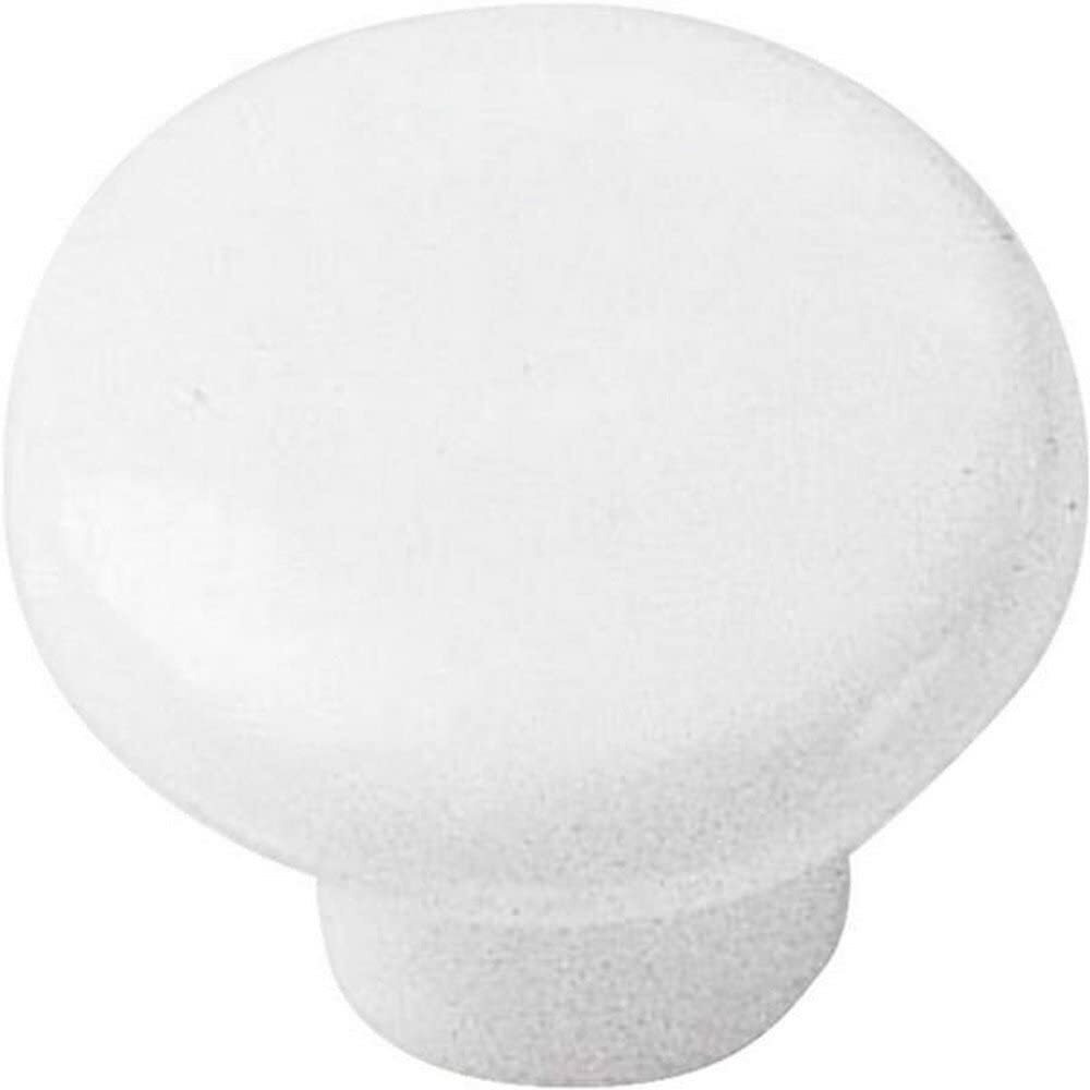 Unbranded Ceramic Cabinet Knob Home 1.25in White Round Drawer Pull Hardware